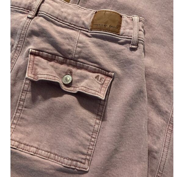 American Eagle Women’s 2 28 x 30 Skater Jean Straight Wide Leg Relaxed Fit Baggy - Picture 6 of 14